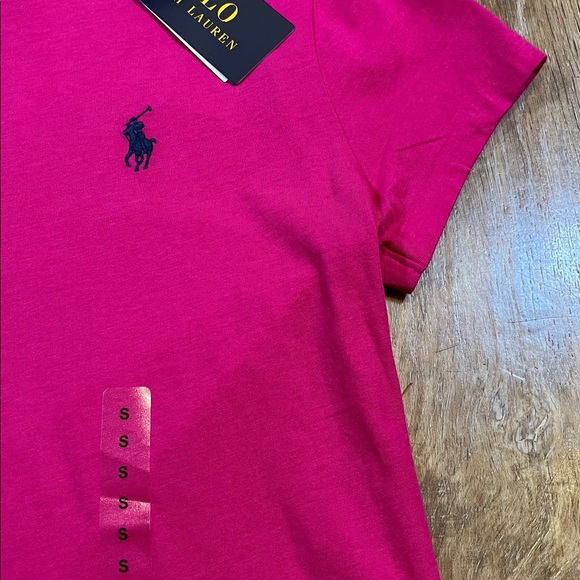 NWT Polo Ralph Lauren Hot Pink T-Shirt Dress Small 100% Cotton New Short Sleeve - Picture 3 of 11